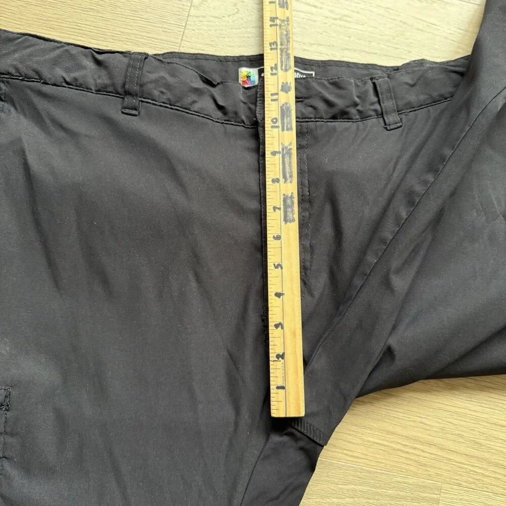 UB Tech Pants Men 40x32 Black Outdoor Hiking Quick Dry Nylon Camping Stretch